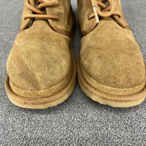 UGG Neumel Boots Womens Size 5 Suede Sheepskin Lace Up Warm Shoes - Picture 4 of 13
